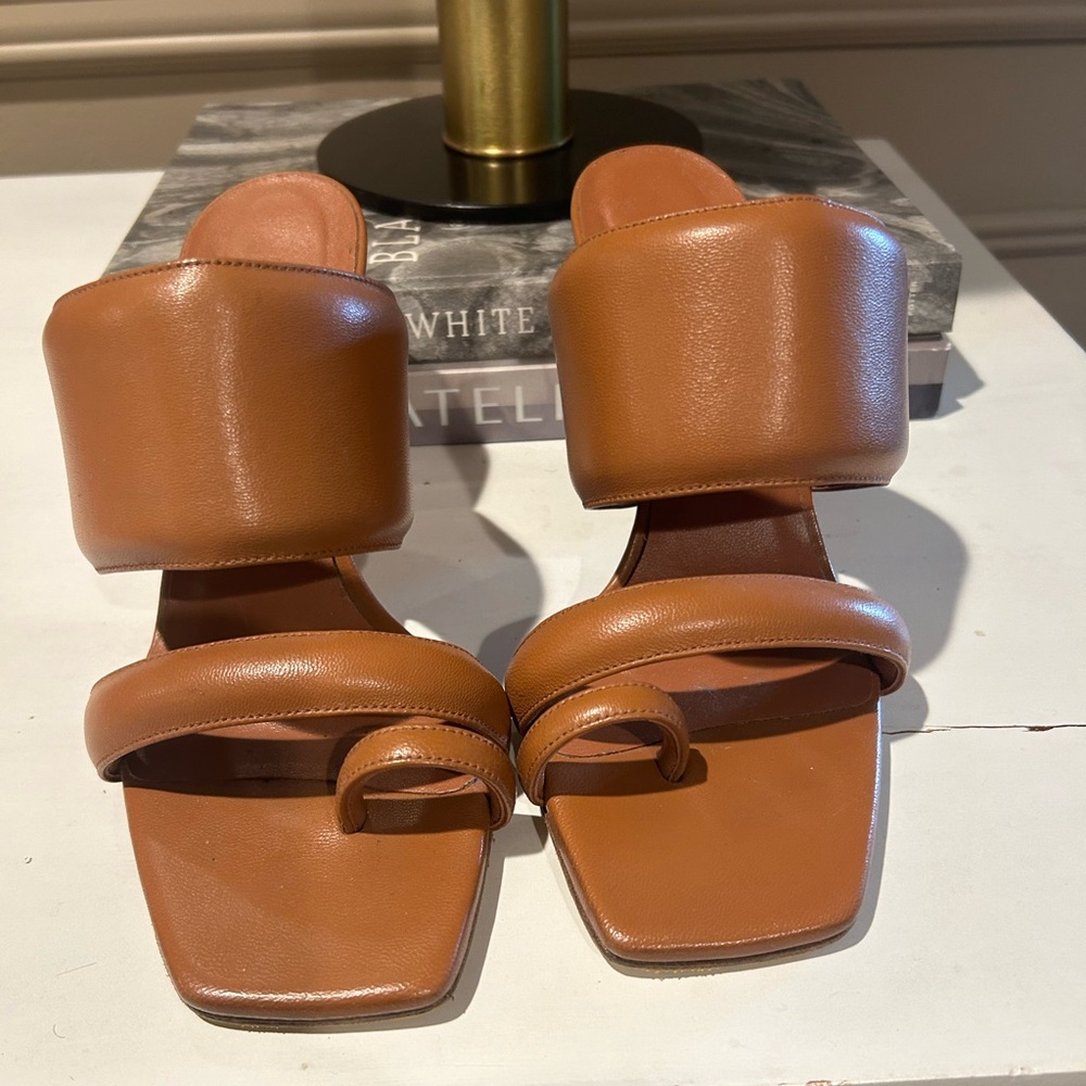 Gia X Pernille Teisbaek heeded sandal mules
